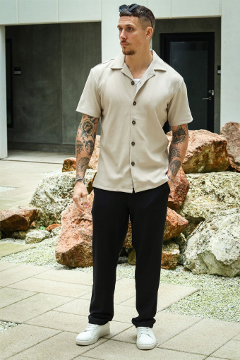 Relax Plisse Resort SS Shirt Pure Cashmere