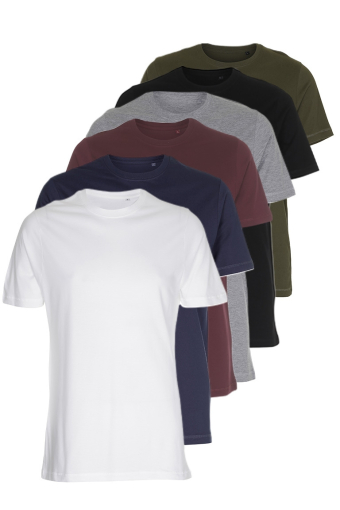 6 x Organic Basic T-shirts