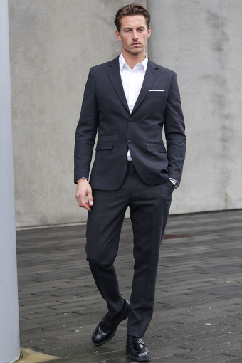SLHSLIM-OASIS LINEN TRS NOOS Black