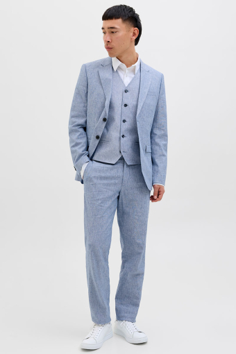 Riviera Linen Trouser Nautical Blue