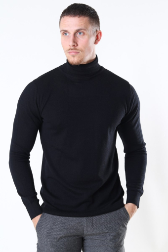Merino Wool Roll Sticka Black