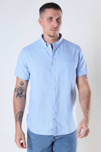 Johan Linen S/S shirt Light Blue