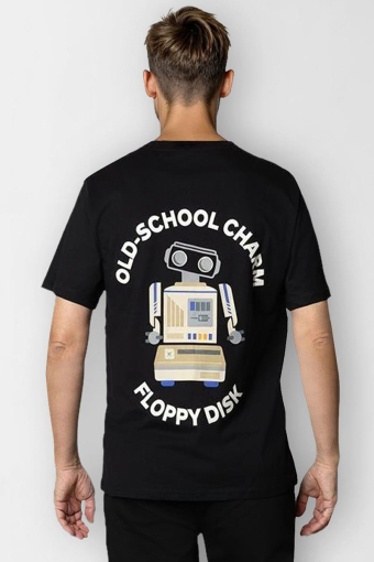 Floppy disk T-shirt SS Black