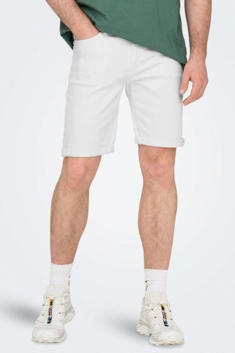 Ply 9297 Denim Shorts White