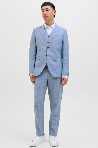 Riviera Linen Blazer Nautical Blue
