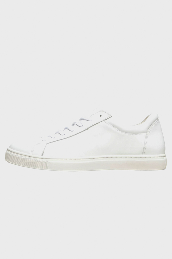 SLHEVAN LEATHER TRAINER B NOOS White