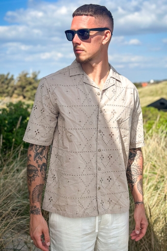 Aron Relax SS Chiffly Resort Shirt Chinchilla