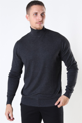 Potter Turtleneck Strik Charcoal Mix