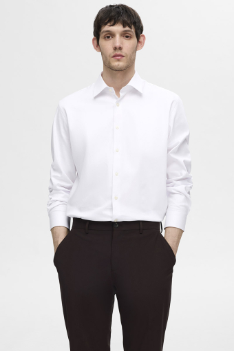 Performance Stretch LS Shirt Bright White