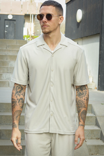 Kari Relaxed Plizze Resort SS Shirt Moonstruck