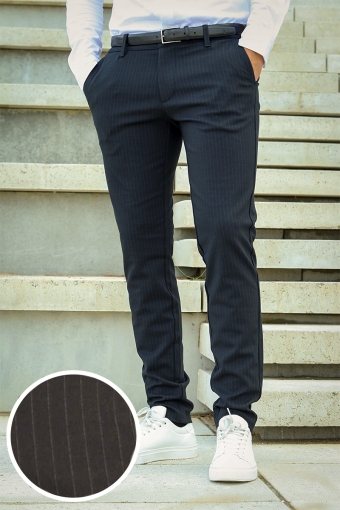 Mark Pant Stripe Black