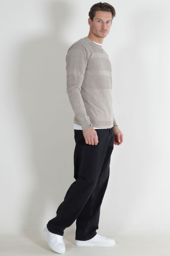 Hannes Cotton knit Sand mix