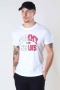 TOMMY JEANS TJM ENTRY COLLEGIATE TEE White