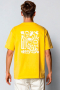 Clean Cut Copenhagen Michael organic T-shirt Warm Yellow