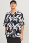 Jack & Jones Jeff AOP Resort Shirt SS Black