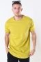 URBAN CLASSICS Shaped Long Tee Lemon Mustard