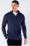 JEFF FRANKIE HALF ZIP KNIT Navy Mix