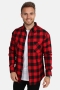 URBAN CLASSICS Checked Flanell Skjorta Red/Black