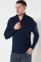 Jack & Jones JJEEMIL KNIT HALF ZIP NOOS Navy Blazer