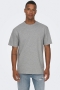 ONLY & SONS Fred Basic Oversize Tee Light Grey Melange