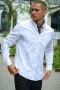 Solid Val Oxford Stretch Shirt LS White