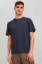 Jack & Jones Soft Linen Tee SS Crew Perfect Navy