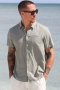 Solid Allan SS Linen Shirt Vetiver