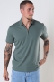 Selected Fave Zip Polo SS Agave Green