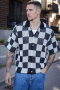 Jack & Jones Athletico Loose Fit Crochet Polo Shirt SS Black